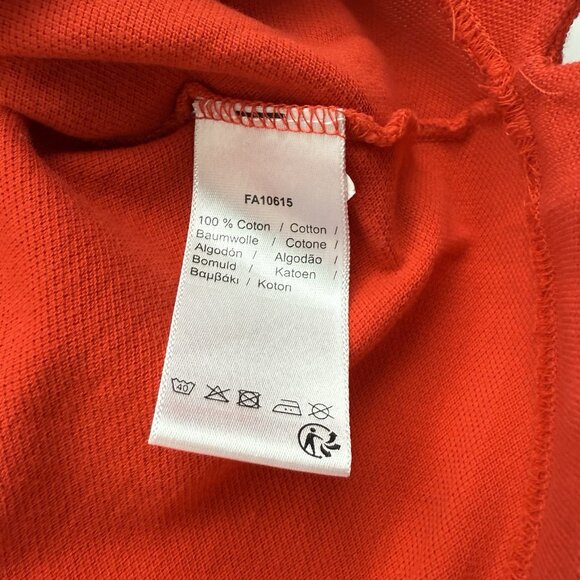 Lacoste Mens 6 / XL Red Short Sleeve Collared Golf Polo Shirt - Picture 6 of 7